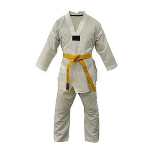 Nouveau design, best-seller, uniforme de Taekwondo 100% coton, séchage rapide, respirant, logo frontal, faible MOQ, prix de gros en promotion - Product Image 2