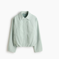 Blouson bomber matelassé pour femme avec col classique, fermeture éclair décontractée, en coton léger, style urbain pour la saison froide