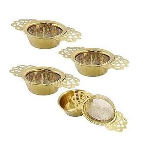 ที่กรองชาแบบตาข่ายทองเหลืองถักมือ - Product Image 4