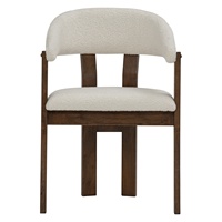 Chaise de salle à manger moderne et contemporaine, revêtement en microfibre, structure en bois massif, dossier incurvé, pour mobilier de salle à manger, hôtel
