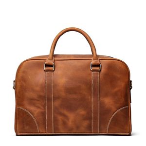 Bjorn Vintage <b>Leather</b> Laptop <b>Briefcase</b> Elegant Retro Style <b>Briefcase</b> with Comfortable Carrying Strap - Product Image 2