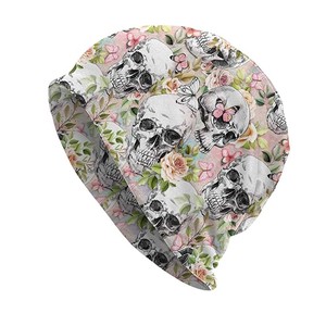Bonnet imprimé paresseux mignon 100% acrylique unisexe pour adulte, casquette d'hiver à motif dessin animé, style décontracté 56-58CM - Product Image 3
