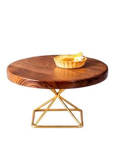 Gran demanda de soporte de pastel de madera de un solo nivel de alta calidad de forma redonda para bodas, hoteles y restaurantes a bajo precio - Product Image 2