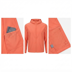 <b>Men's</b> Zipper Windbreaker <b>Jacket</b> Lightweight Waterproof Hooded Outdoor Hiking <b>Running</b> Wear Low Price <b>Men</b> Windbreaker <b>Jacket</b> - Product Image 3