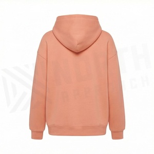 เสื้อฮู้ดดี้โอเวอร์ไซส์แบบแห้งเร็วสำหรับผู้หญิง สไตล์พูลโอเวอร์ ไหล่ตก พิมพ์โลโก้ได้ตามต้องการ เนื้อผ้าระบายอากาศได้ดี - Product Image 2