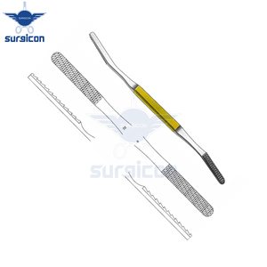 Râpes nasales Fomon 20,5 cm / 8 pouces, angulaires avec inserts en carbure de tungstène TC 40 x 7 mm Fig. 9/10 pour une mise en forme précise des os nasaux - Product Image 5