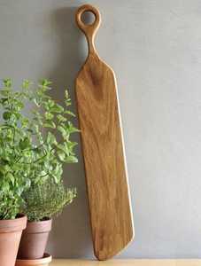 Tabla de cortar de madera de acacia con asa, tabla de picar de madera, tabla de servir para cocina, bandeja para queso y charcutería, duradera - Product Image 6