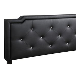 Cama Tapizada Elegante Glory Furniture Deb G1119 FB con Base Integrada, Color NEGRO - Product Image 4