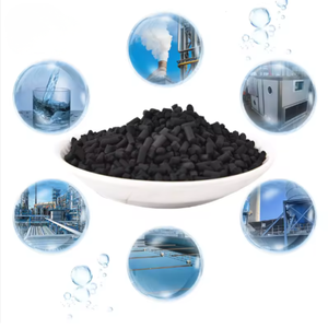 Charbon actif en granulés de qualité industrielle, charbon actif en forme de colonne, charbon de coque de noix de coco pour le traitement de l'eau, produits chimiques pour le papier - Product Image 3