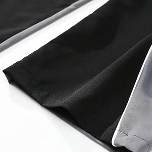 High Quality Mens Baggy Track Pants Drawstring Casual Wear Nylon Lightweight Hip Hop Customized Color & Logo Embroidered Flares - Product Image 5