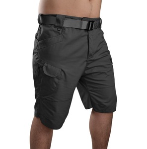 Pantalones Cortos Cargo Casuales para Hombre OEM, Cintura Media, Tela de Forro Polar de Poliéster, Resistentes al Viento e Impermeables, Largura hasta la Rodilla, Corte Holgado, con Bolsillos - Product Image 4