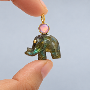 Wholesale Silver <b>Dog</b> Bone Pendant Handmade Gemstone Animal <b>Charm</b> Gold Plated Unisex Jewelry Custom OEM ODM - Product Image 1