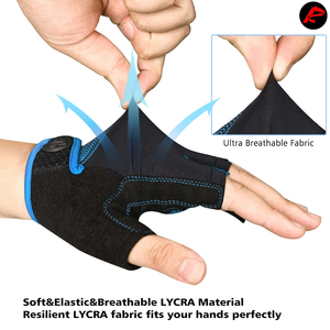 Guantes de Ciclismo Transpirables de Medio Dedo con Agarre Fuerte para Hombres y Mujeres, Guantes Antideslizantes para Ciclismo de Montaña y Carretera - Product Image 6