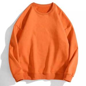Mens <b>Light</b> Pink Plain Drop Shoulder Oversized Crew <b>Neck</b> Long Sleeve Fleece Sweatshirt Custom Logo OEM ODM Wholesale Apparel - Product Image 4