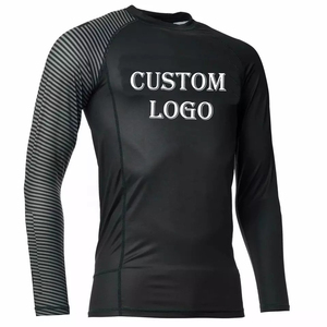 Customized Men's Rash Guard Swimsuit Custom Logo Neoprene Short Sleeve <b>Compression</b> 3mm Digital Printing Anti-Bacterial Quick Dry - Product Image 3