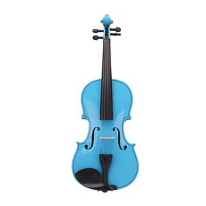 Violino Acustico 4/4 Fatto a Mano con Custodia Blu Cielo, Arco e Resina, Violino in Legno per Studenti con 4 Corde per Studenti e Violinisti - Product Image 4