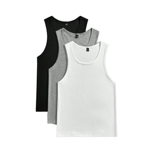 Débardeur 95% coton 5% élasthanne Uni Extensible dans 4 directions Coton 190gsm Tailles M à 3XL Production OEM/ODM T-shirt homme Coupe classique - Product Image 2