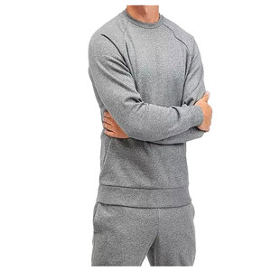 Trendy <b>men</b> sweat suit with <b>pullover</b> sweatshirt and jogger pants soft fabric relaxed for gym training outdoor wear and fashion - Product Image 4
