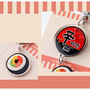 Porte-clés personnalisé en acrylique transparent 75x75mm, imprimé double face, breloque photo Kpop pour sac, fabriqué en Corée - Product Image 3