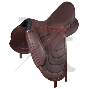 Silla de doma inglesa profesional de cuero genuino con estructura de madera - Productos de carreras de caballos ingleses de calidad premium y duraderos de la India - Product Image 6