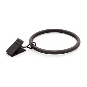 Heavy Duty Metal <b>Curtain</b> Rings <b>With</b> Eyelets Black Drapery Rings For Window Treatment Rustproof Cast Iron <b>Curtain</b> Loops Wholesale - Product Image 3