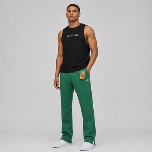 Canvas 420GSM Custom Washed Men's Casual Jogger Pants 100% Cotton Eco-Friendly Breathable Quick Dry Anti-Wrinkle Custom - Product Image 2