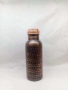 Polished and attractive etching design copper water <b>bottle</b> stylish, sleek, and ideal for yoga & wellness copper filter <b>bottle</b> - Product Image 6