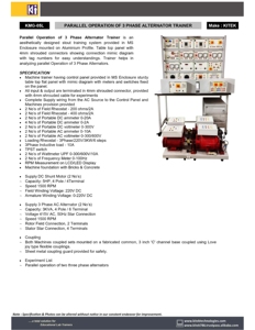 KMG-05L PARALLEL OPERATION OF 3 PHASE ALTERNATOR <b>TRAINER</b> - Product Image 3