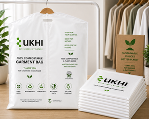 Bolsas de Lavandería al Vacío UKHI Biodegradables de PBAT, PLA y Almidón de Maíz con Sellado Térmico de 85 Micras para Empaque de Ropa en Seco - Product Image 3