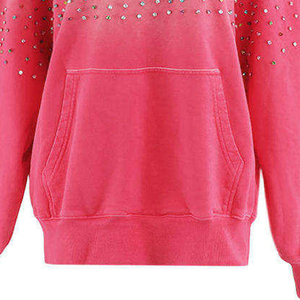 Perfect style Women <b>Rhinestones</b> <b>Hoodies</b> hot sale anti wrinkle high quality cheap rate <b>Rhinestones</b> <b>hoodies</b> with full sleeves - Product Image 4