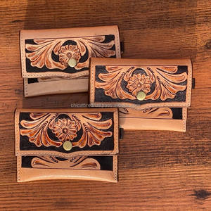 Monedero tallado a mano, elegante, multiusos, cuero occidental, nueva llegada, gran oferta, billetera para Unisex - Product Image 3