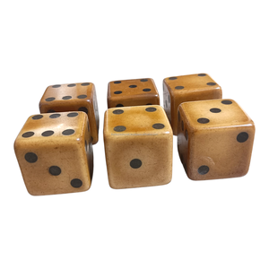 Dés à jouer en résine de 35 mm de style antique D6 – Dés de jeu de haute qualité en gros avec points standard - Product Image 4