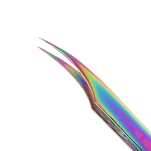 Pince à épiler professionnelle en acier inoxydable à pointe incurvée, pince de précision pour l'extension des cils, pince d'isolation des cils, logo personnalisé, vente en gros OEM - Product Image 3
