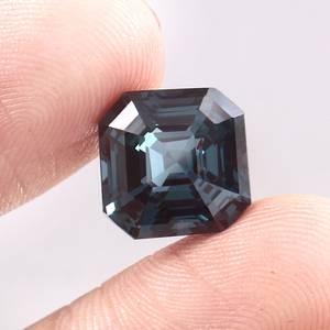 Turmalina Azul Verde de Mozambique, Corte Octogonal, Gema Suelta Sintética Creada en Laboratorio, Alta Calidad AA+, Grado Joyería de Lujo, Forma de Pera - Product Image 2