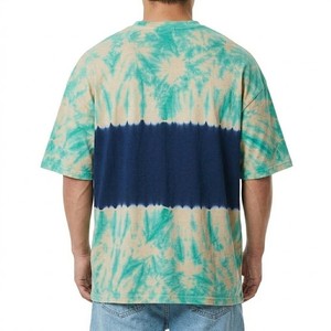 T-shirt décontracté pour homme, coupe ample, col rond, tie-dye, streetwear tendance, manches courtes, été, mode, doux et respirant - Product Image 4