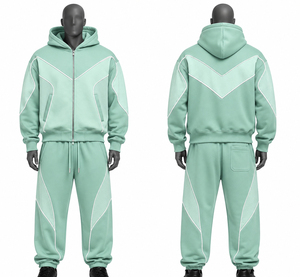 Private Label Hooded Solid Men's <b>Jogging</b> Tracksuit Set Eco-Friendly Quick Dry Travel Sweatsuit US S/M/L/XL Wholesale Rate - Product Image 4