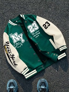Fashion <b>Men</b> <b>Summer</b> Varsity <b>Jacket</b> Casual Letterman Baseball Bomber Streetwear Daily Wear Coat High Quality OEM Supplier - Product Image 1