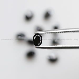 เพชรทรงรีสีดำขุ่นธรรมชาติขนาด 5.5 x 3.5 มม. สำหรับทำเครื่องประดับแบบกำหนดเอง เช่น แหวน จี้ ต่างหู - Product Image 5