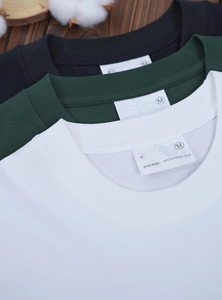 T-shirts pour hommes de haute qualité 240 g/m², 100 % coton, grande taille, impression, broderie, t-shirt uni personnalisé, unisexe, surdimensionné pour hommes - Product Image 3