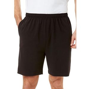 High Quality Men Plain Cotton Shorts Elastic Waist Casual Summer Lounge Shorts Custom OEM <b>Bulk</b> Manufacturer - Product Image 3