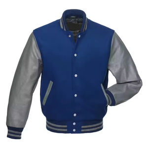 Chaquetas Varsity de Invierno para Hombre a Precio de Mayoreo, Chaqueta Varsity con Mangas de Cuero para Hombre - Product Image 4