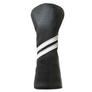 Housse de protection pour tête de club de golf Salva Brown en cuir PU écologique gaufré, couleur unie, pour driver, fairway wood et hybride, 12 pouces - Product Image 1