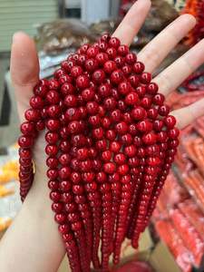 Cuentas Redondas de Coral Rojo, Cuentas Sueltas de Piedras Preciosas Energéticas para Yoga y Sanación, para Hacer Pulseras y Collares - Product Image 4