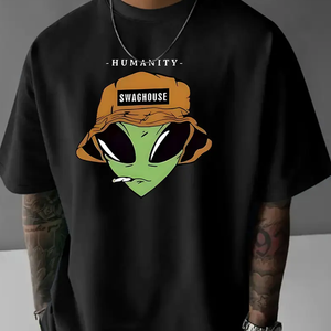 Camisetas Estampadas Recién Llegadas 2026, Logotipo Personalizado, Algodón Grueso de Alta Calidad, Camiseta de Lujo Unisex, Camiseta Estampada Oversize - Product Image 1