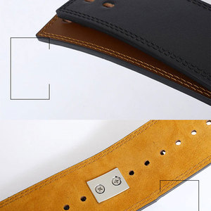 Cinturón de Cuero Vacuno Antideslizante, Ecológico, con Hebilla de Palanca, Resistente, para Gimnasio, Fitness, Culturismo, Personalizado, con Protección Dorsal - Product Image 5