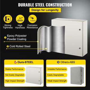 Armadio Metallico NEMA 4X 24x24x8FT IP67/IP65 Resistente ad Acqua e Polvere per Uso Esterno/Interno - Product Image 1