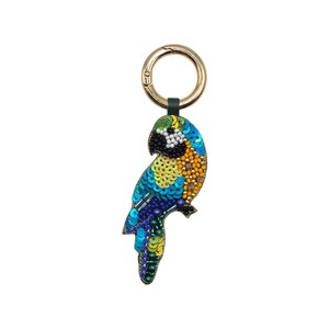 Porte-clés artisanal perlé en forme d'oiseau et d'étoile de mer, breloque de sac animale marine, pendentif de créateur, cadeau, fournisseur en gros - Product Image 3