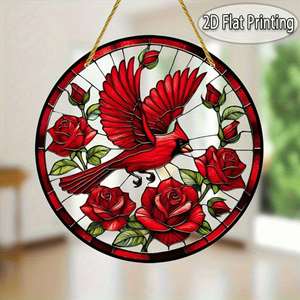 CIFbuy Acchiappasole a Tema Uccello Romantico, Decorazione Festiva Retrò, Ciondolo con Cristalli Colorati, Regalo per Lei - Product Image 3