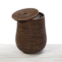 Hot Günstige Lagerung Rattan Wicker Lagerung Wäsche korb Gewebte Körbe mit Deckel Kauf in großer Menge natürliche Vietnam Leinwand