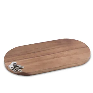 Planche à découper de cuisine en bois d'acacia artisanale de luxe, utilisation domestique, surface lisse de qualité supérieure, rectangulaire, passe au lave-vaisselle, écologique, ZAHID - Product Image 2